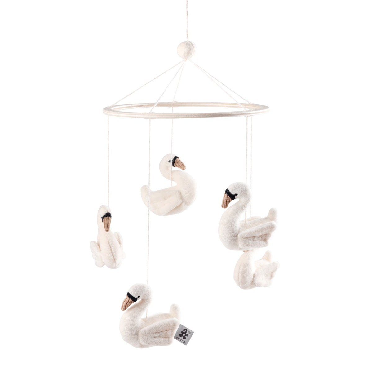 Sebra Mobile Swans Beige