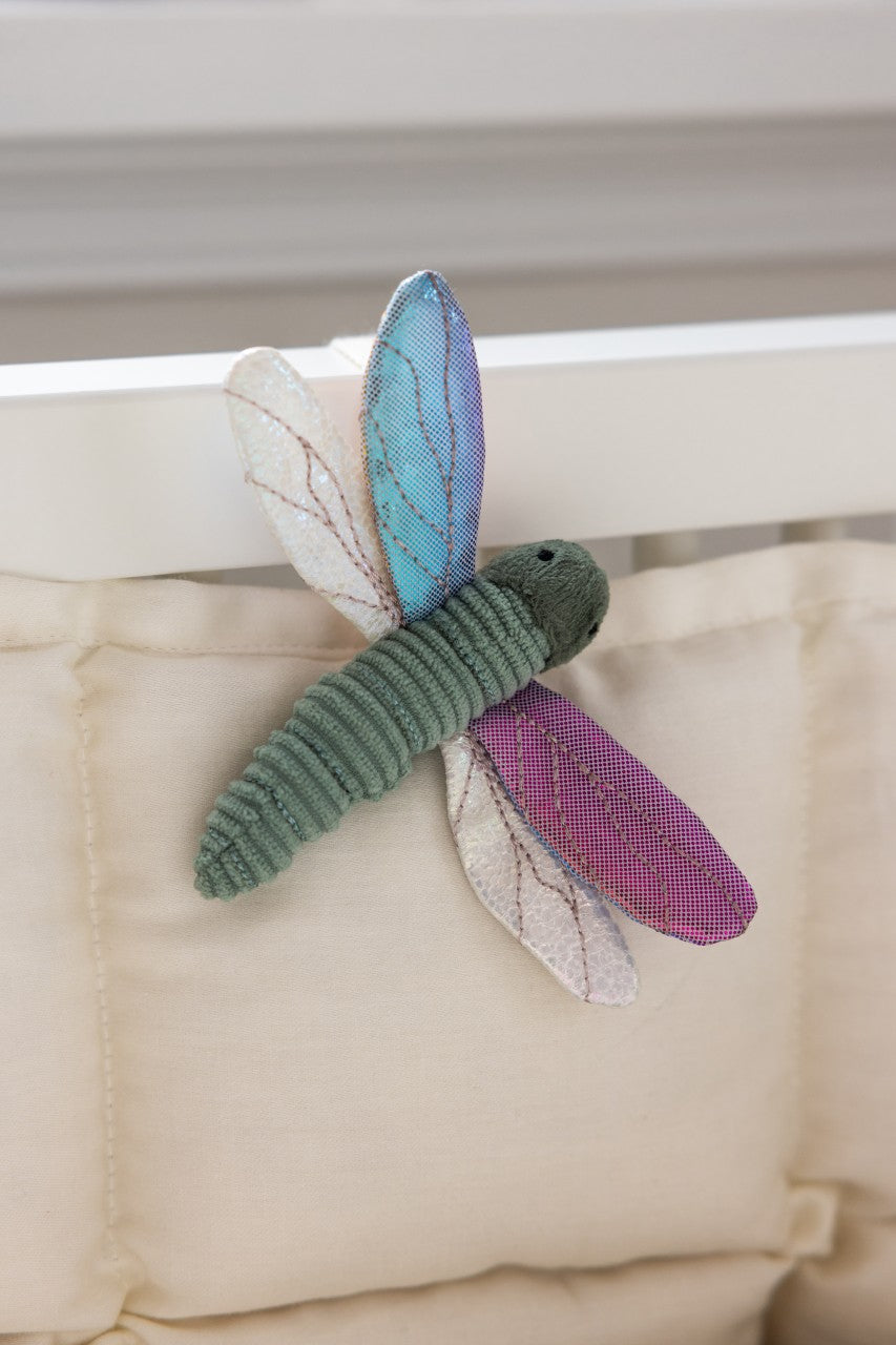 Jouet d'activité Sebra, Fleur/Libellule/Cygne Avec velcro pour fixer à l'arche de jeu de la poussette, du lit, etc. Multi
