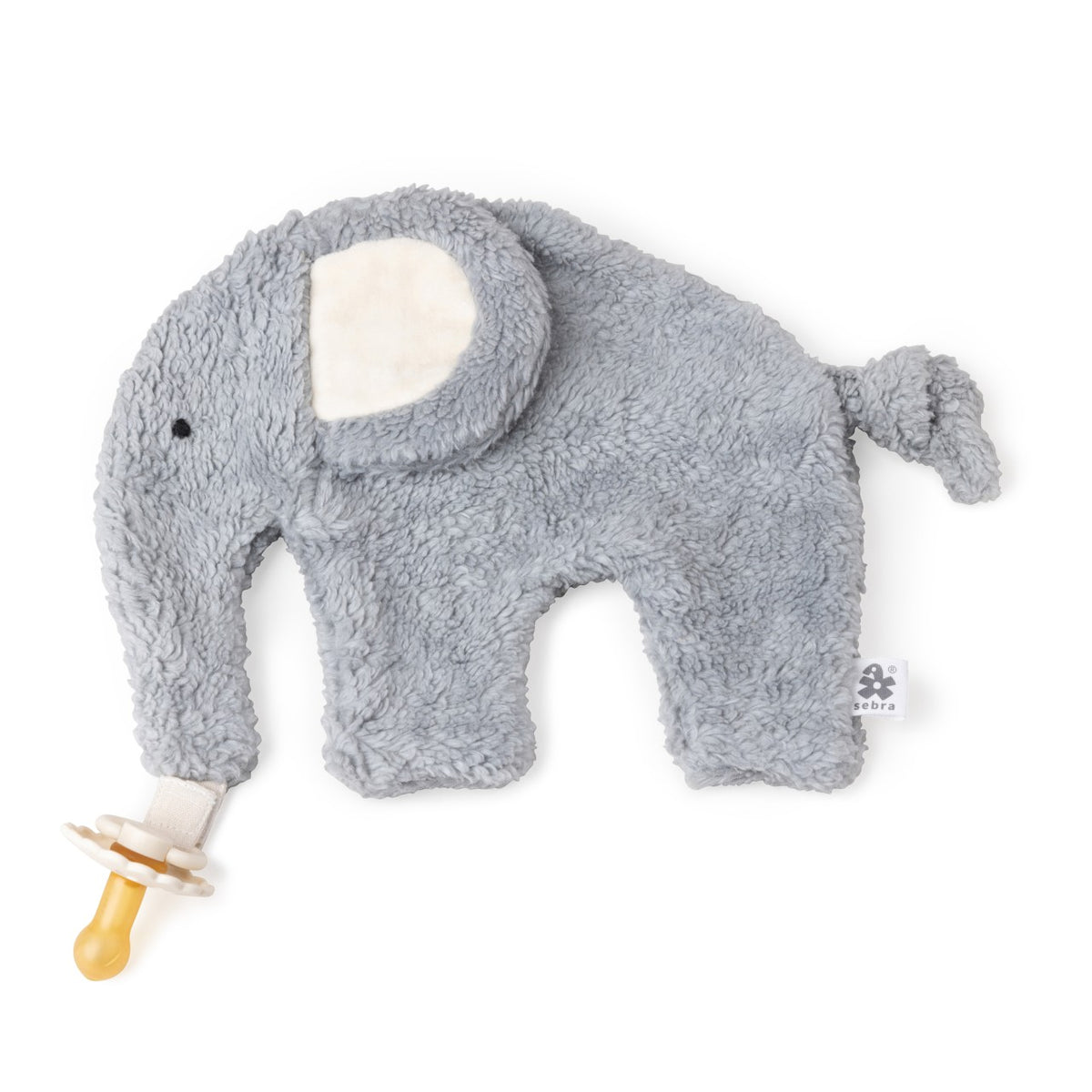 Sebra Doudou avec attache-sucette, Fanto Classic Dusty Blue