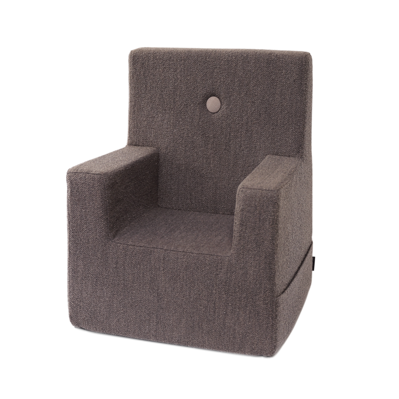 by KlipKlap Kindersessel Bouclé XL Brown, Sand