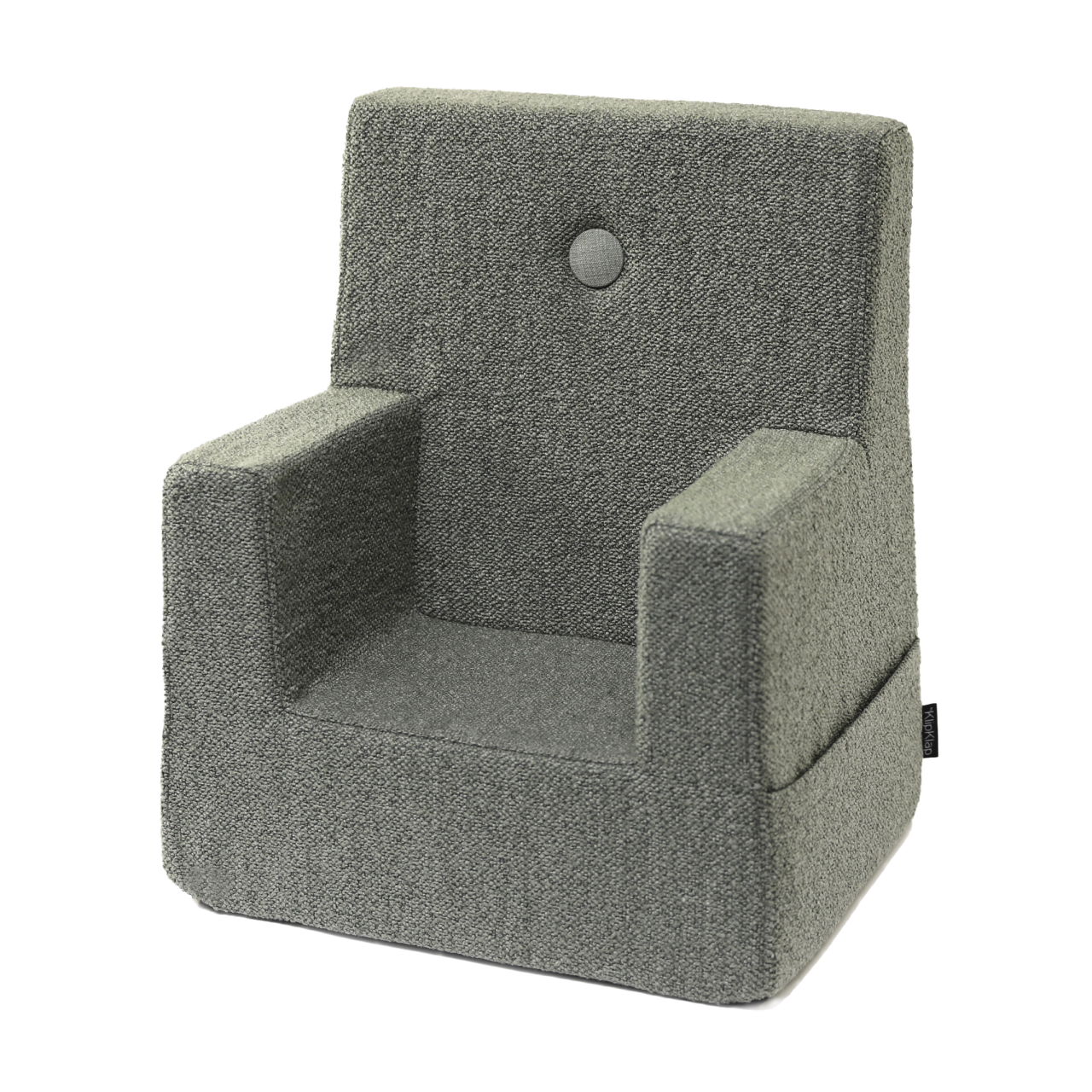 by KlipKlap Kindersessel Bouclé Grün, Sand