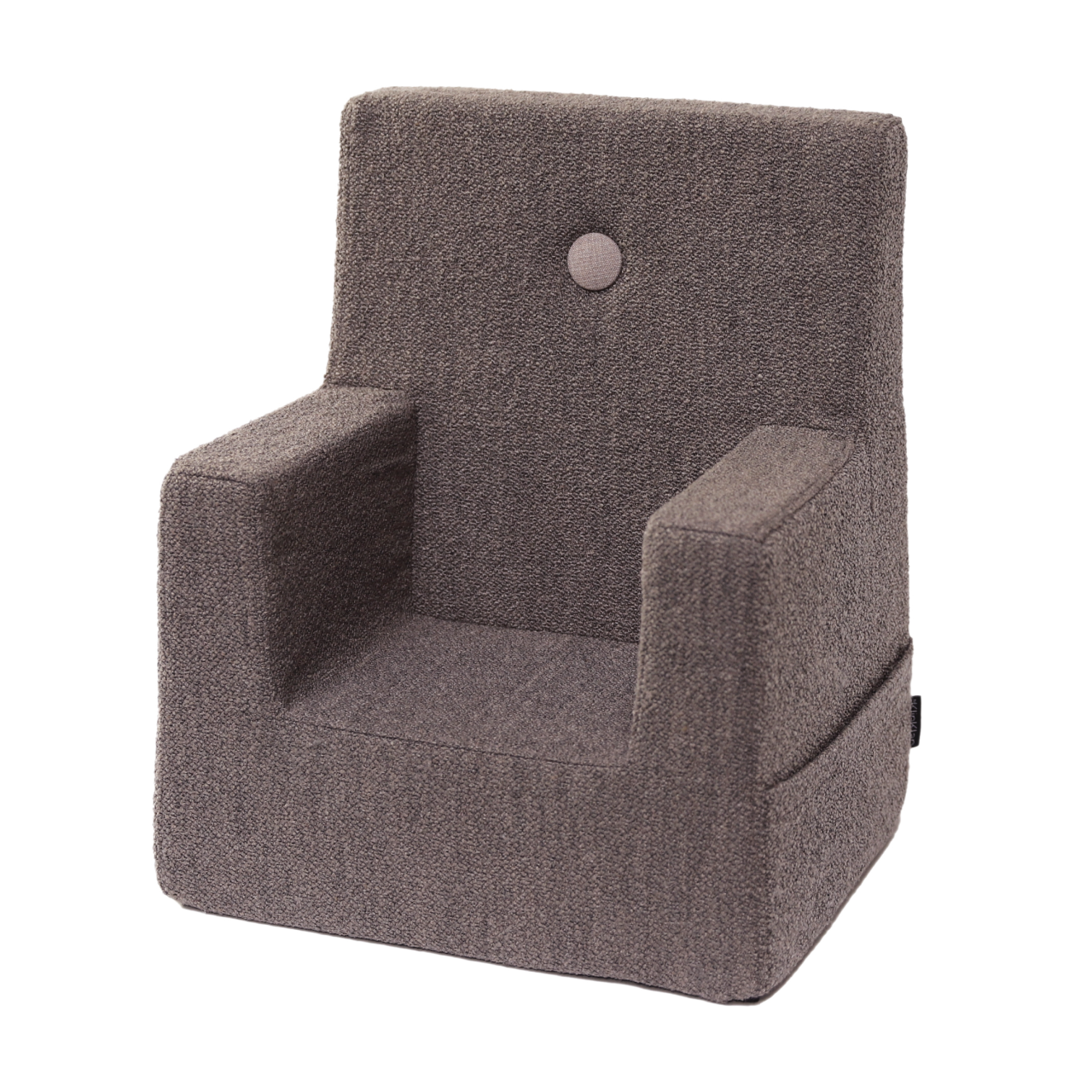 by KlipKlap Kindersessel Bouclé Brown, Sand