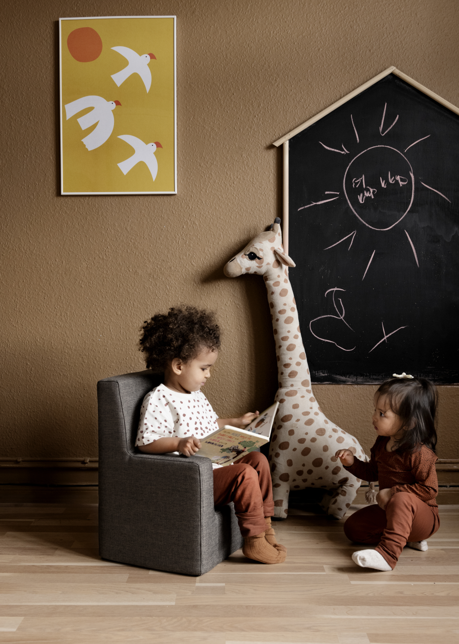 by KlipKlap Kindersessel Brown, Sand