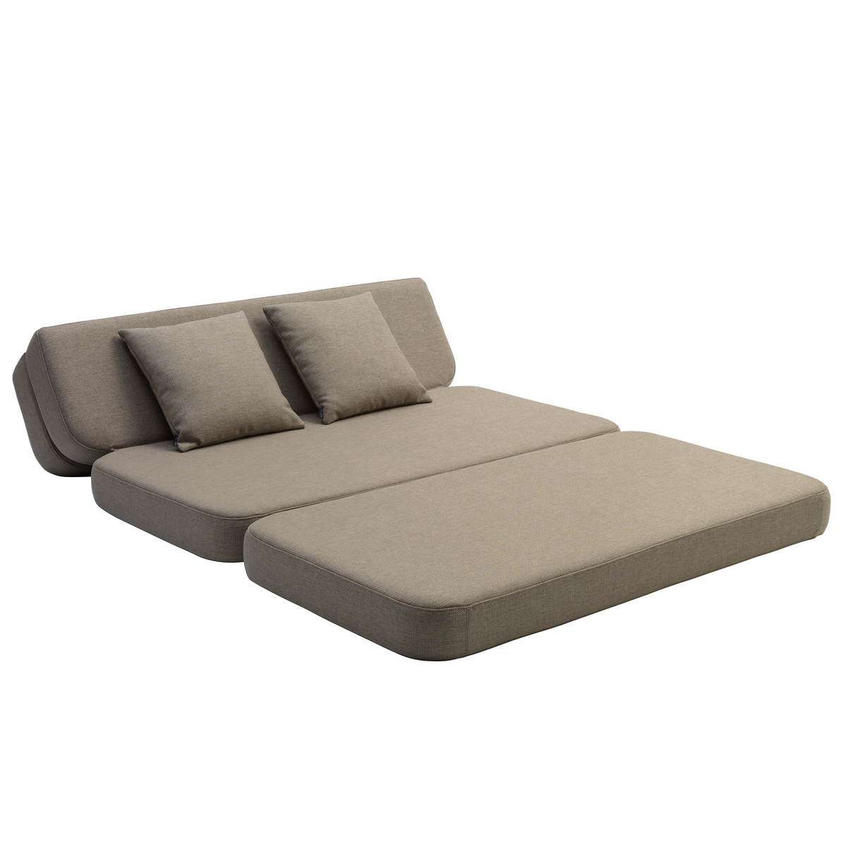da KlipKlap Sofa XL Soft 3 Fold Sand, Sand