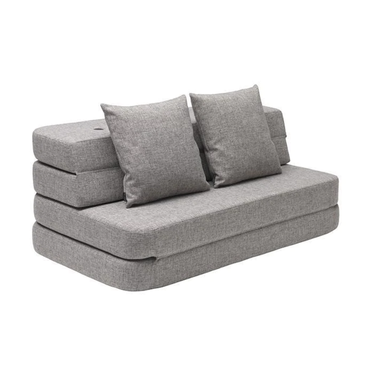 by KlipKlap Sofa XL Soft 3 Fold Grau, Grau