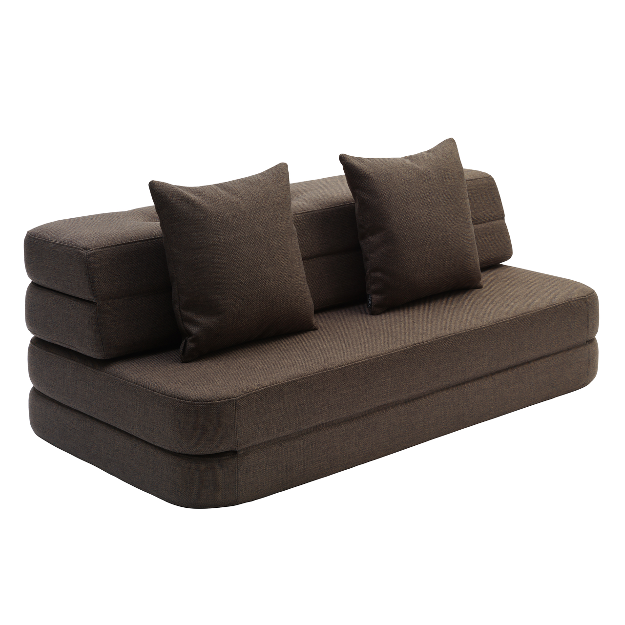 by KlipKlap Sofa XL Soft 3 Fold Brown, Sand