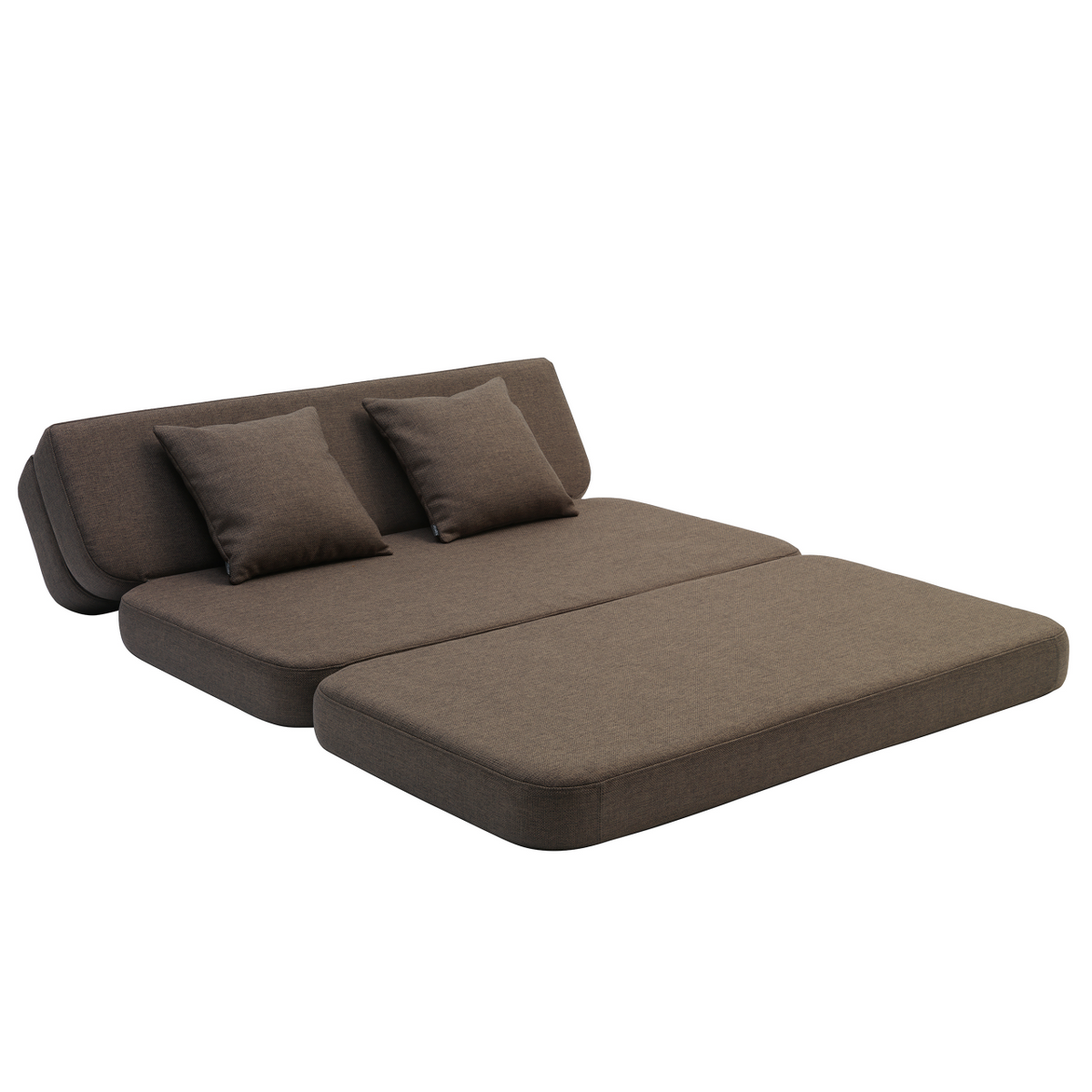 by KlipKlap Canapé XL Soft 3 Fold Brown, sable