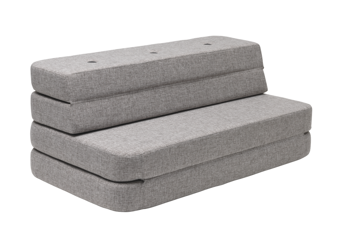 by KlipKlap Sofa 3 Fold Gray, Gray