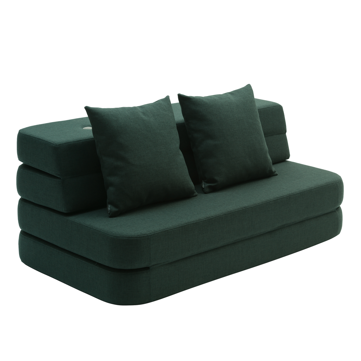 by KlipKlap Sofa 3 Fold Dunkelgrün, Hellgrün
