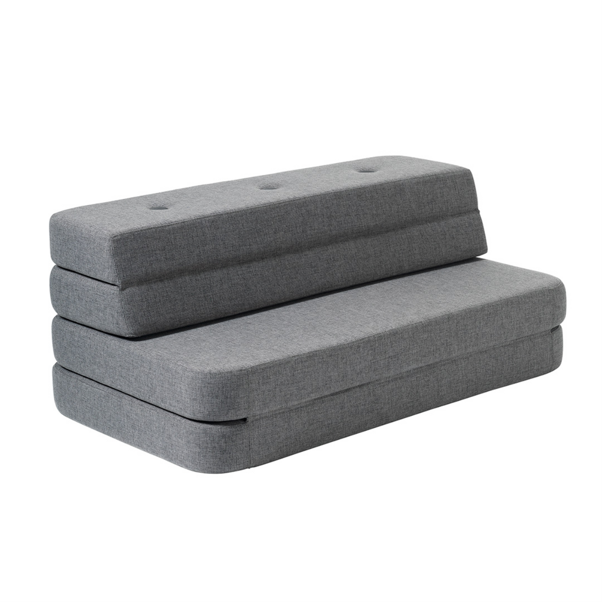 by KlipKlap Sofa 3 Fold blue-grey (antra), gray