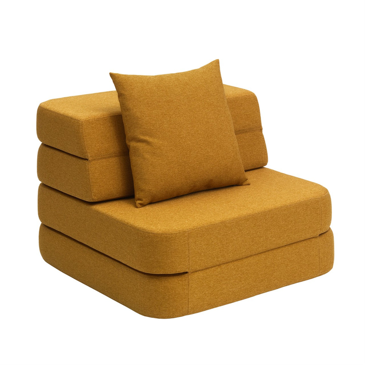 by KlipKlap Single Sofa 3 Fold Senfgelb, Senfgelb