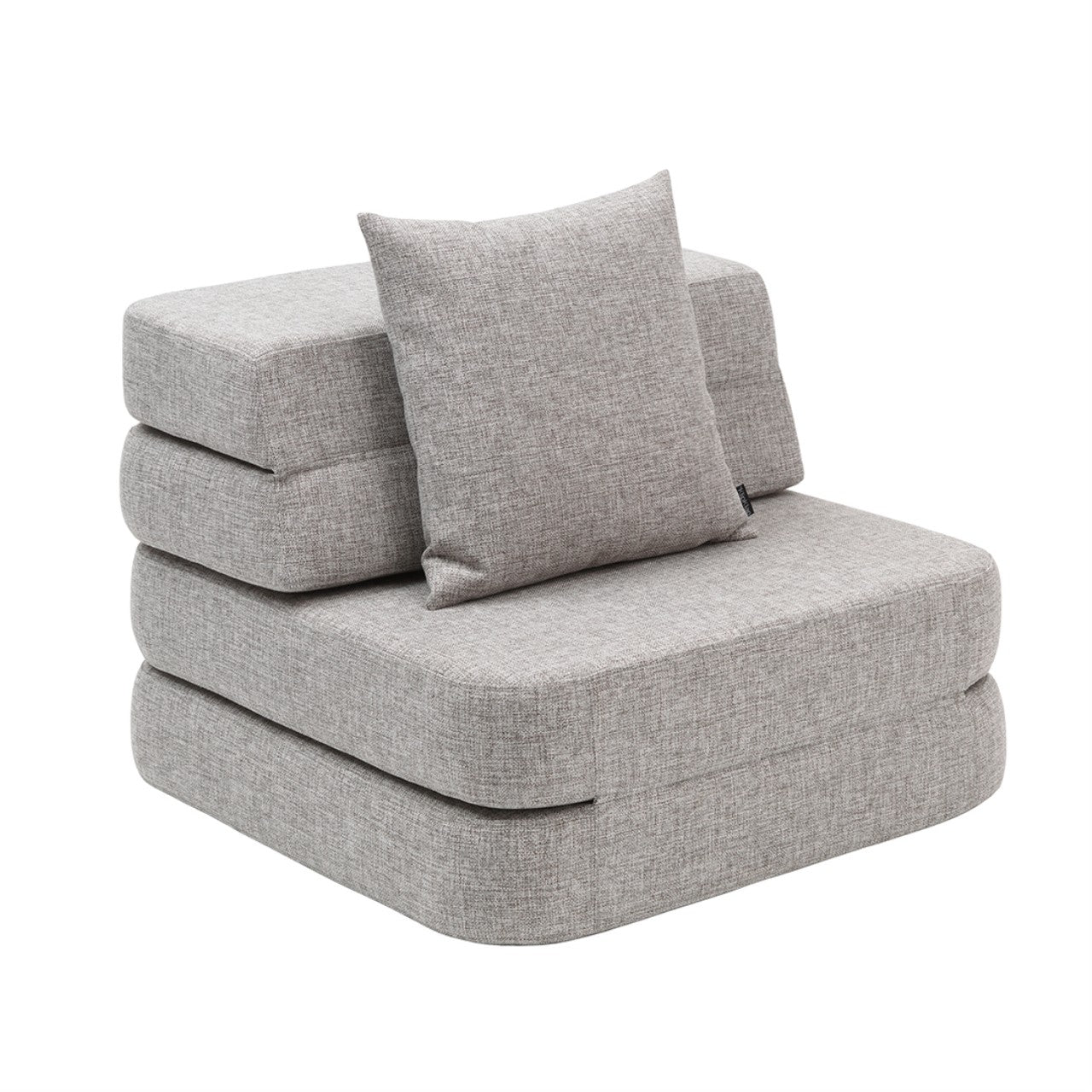 by KlipKlap Single Sofa Soft 3 Fold Grau, Grau