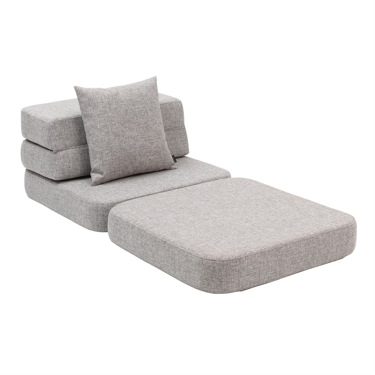 by KlipKlap Single Sofa Soft 3 Fold Gris, Gris