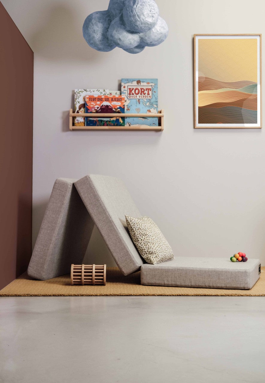 di KlipKlap Divano singolo Soft 3 Fold Beige, Sand