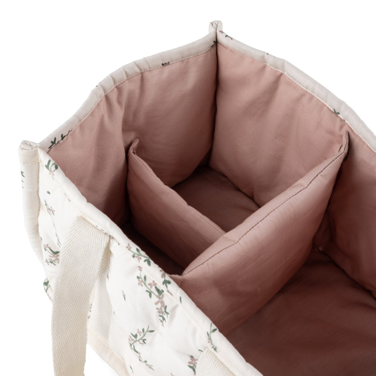 Sebra fabric basket for changing accessories Powder Blossom