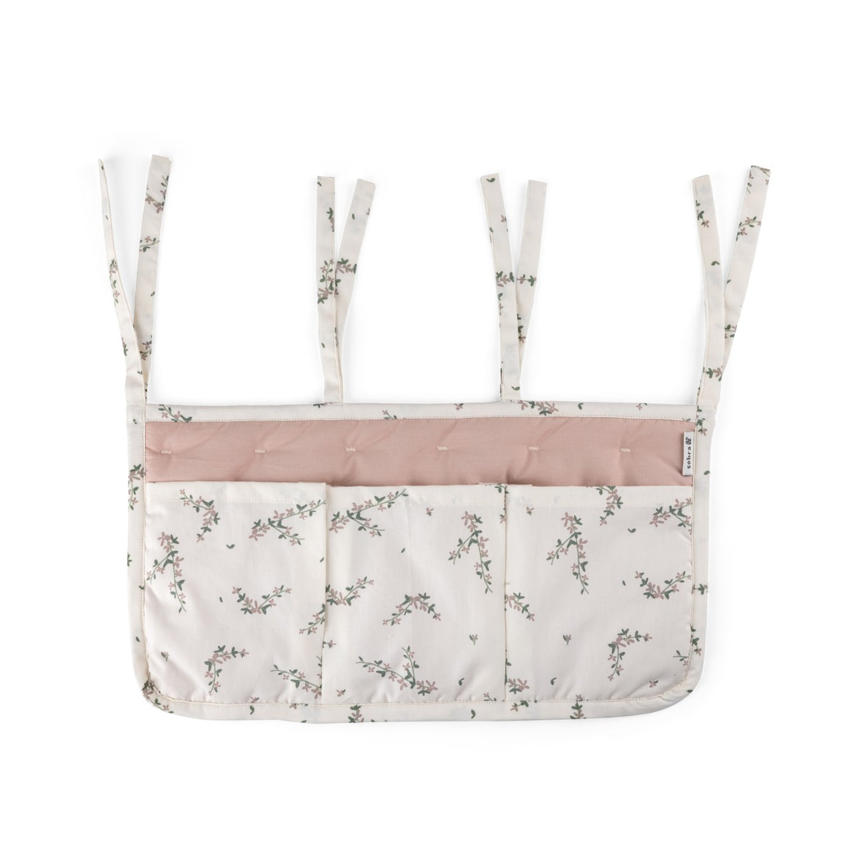 Sebra hanging organizer with 3 pockets Powder Blossom