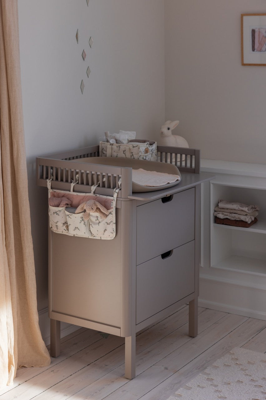 Sebra hanging organizer with 3 pockets Powder Blossom