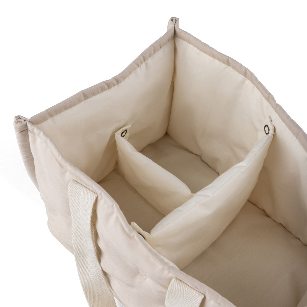 Sebra fabric basket for changing accessories Morning Beige