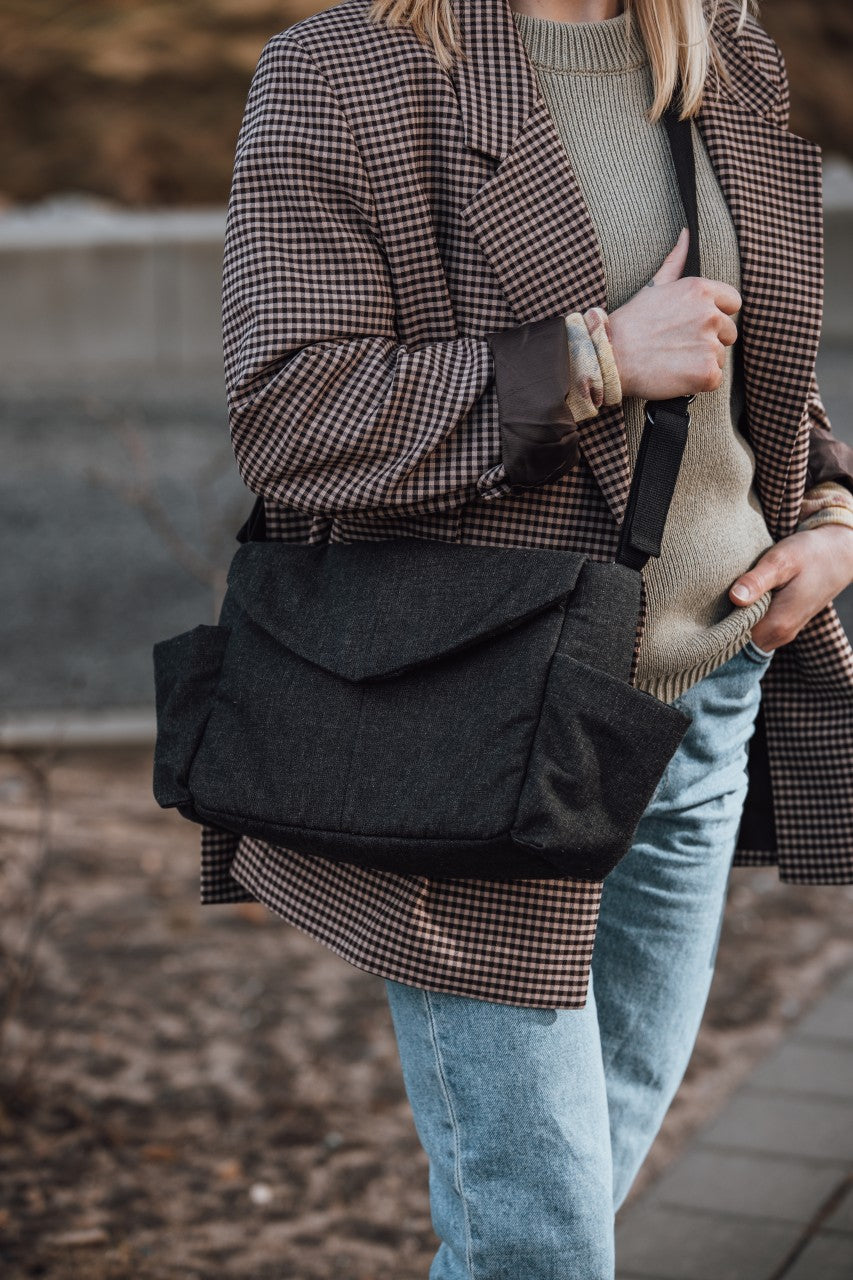 Sebra Wickeltasche, On the Go, Mini Dark Grey Melange
