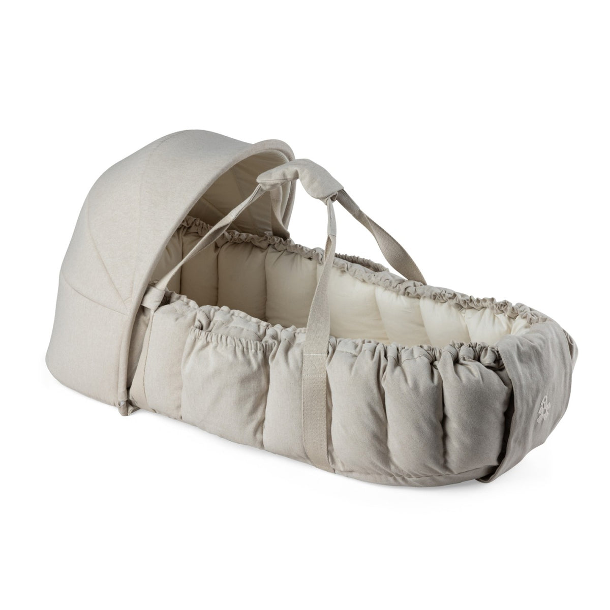 Sebra Nid d'ange pour bébé 3en1 avec capote, uni beige mélangé