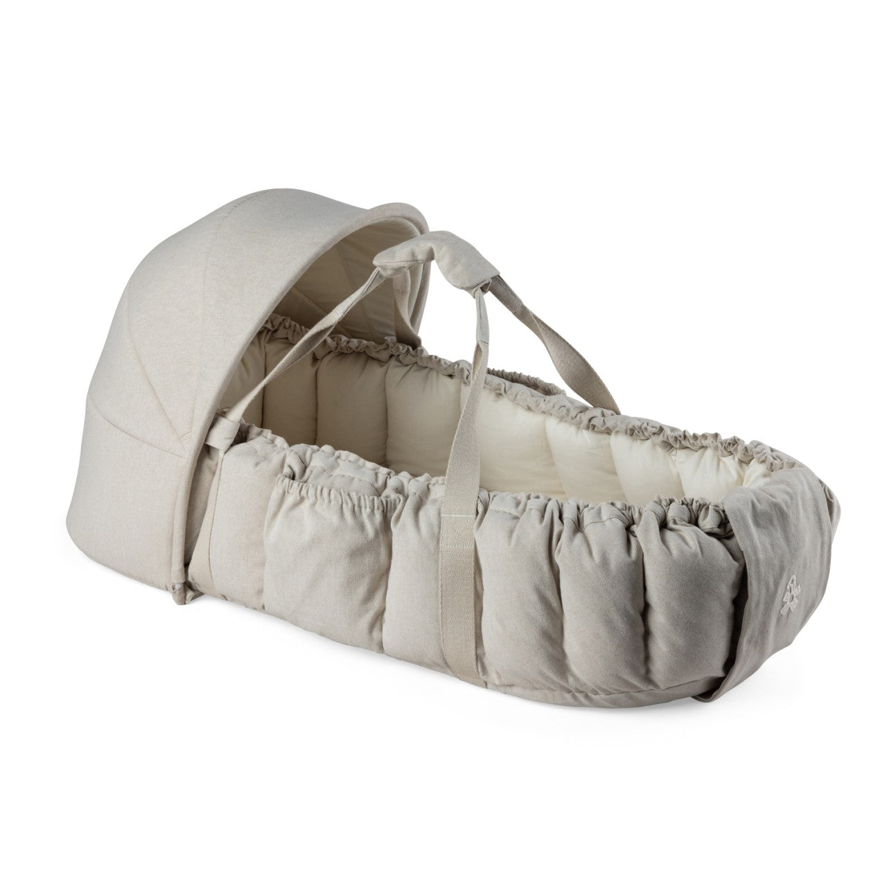 Sebra baby nest 3in1 with canopy, plain melange Beige Melange