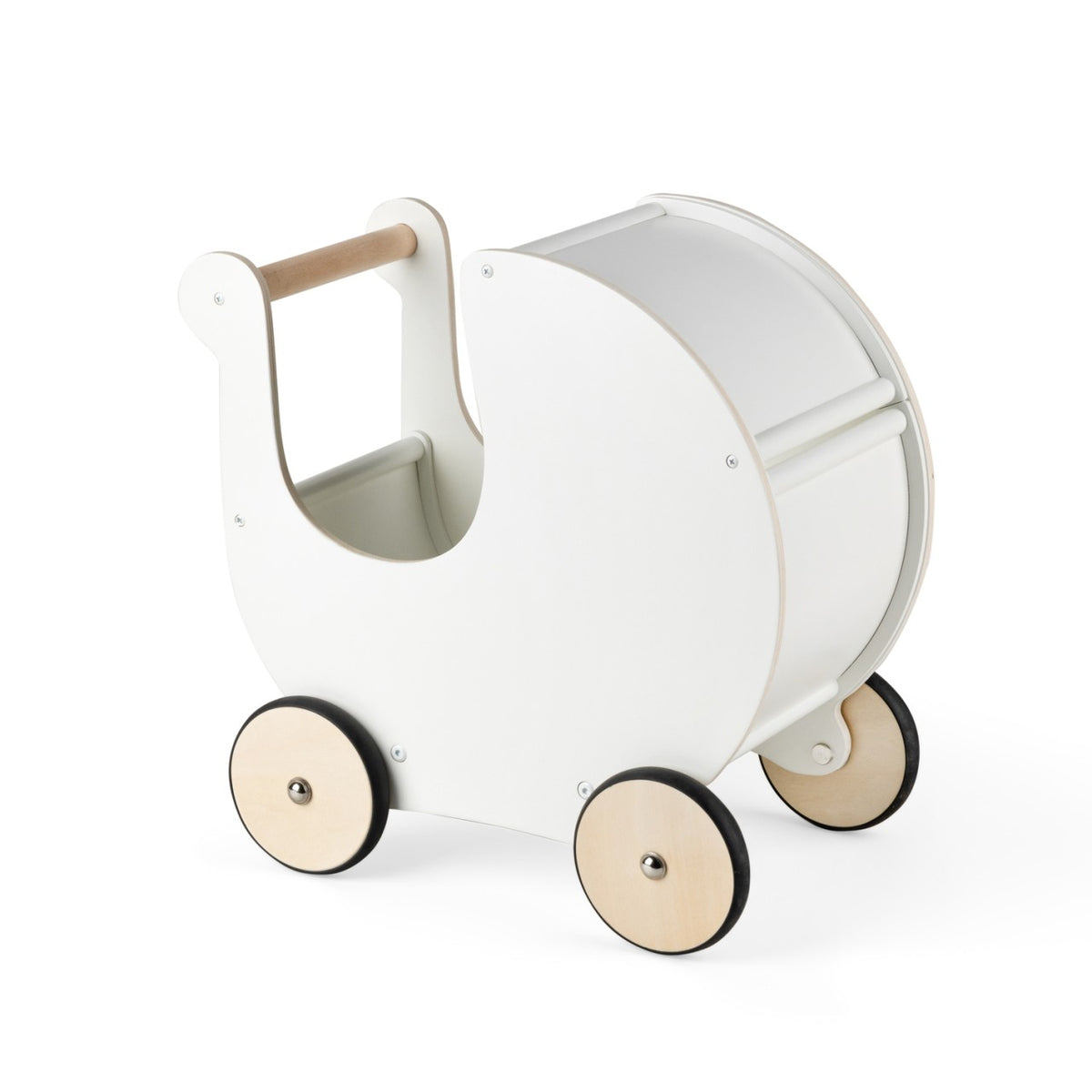 Sebra Poussette de poupée en bois Classic White