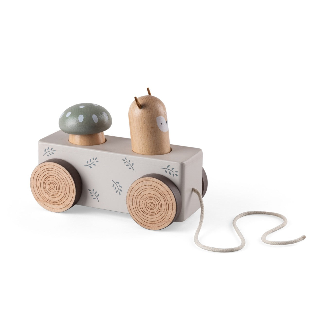 Animale da tirare Sebra con pop-up, legno, W.o.S. World of Sebra