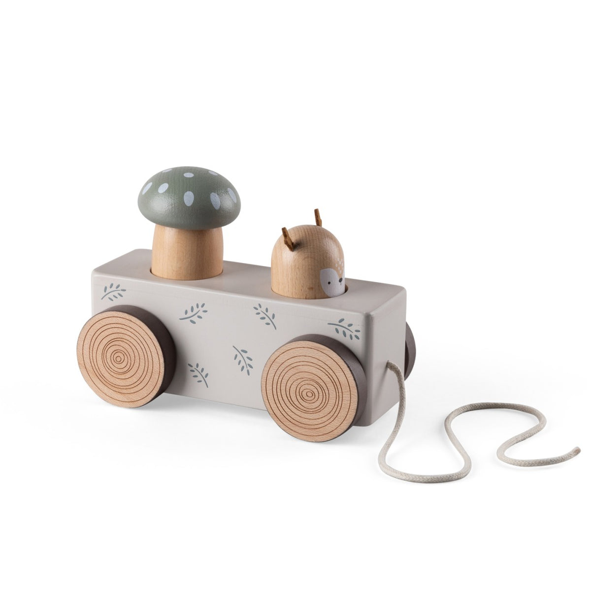 Sebra pull-along animal w. pop-up, wood, W.o.S. World of Sebra