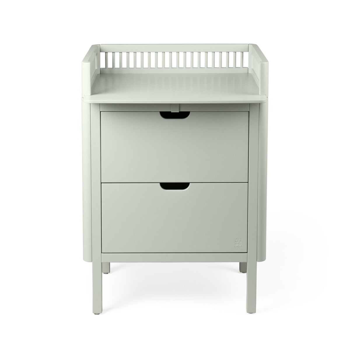 Sebra Commode à langer avec tiroirs composée de 201330069, 201330070, 201330071 Mist Green