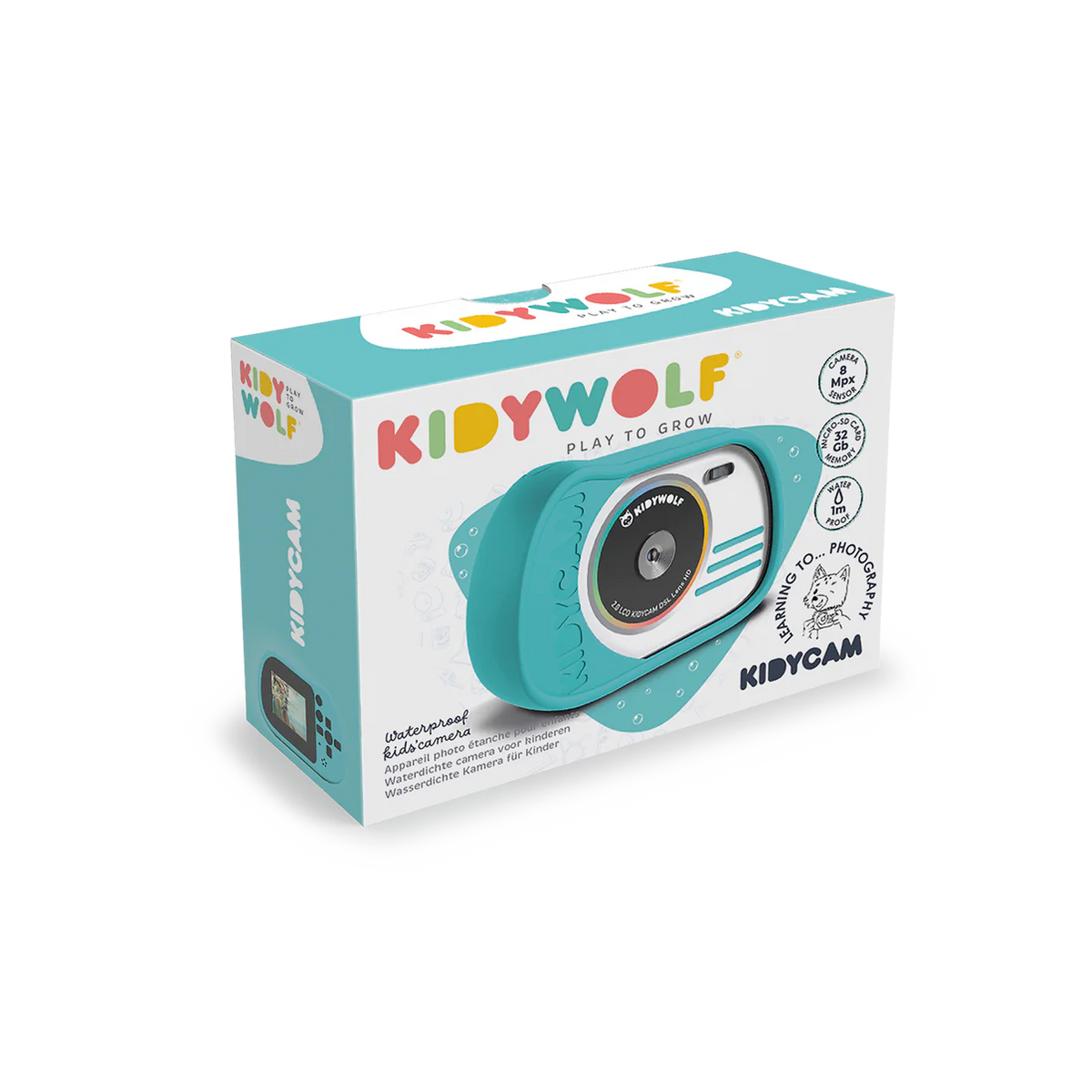 Kidywolf Waterproof Kids Camera Turquoise