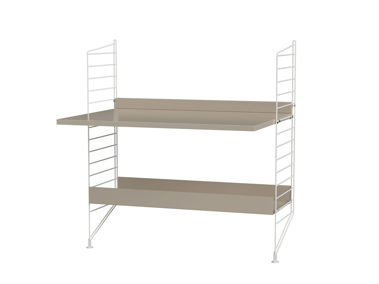 String Furniture Kinderzimmer A Weiss / Beige Regalsystem
