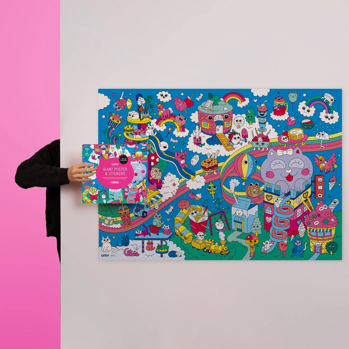 OMY Poster de recherche et de découverte Kawaii