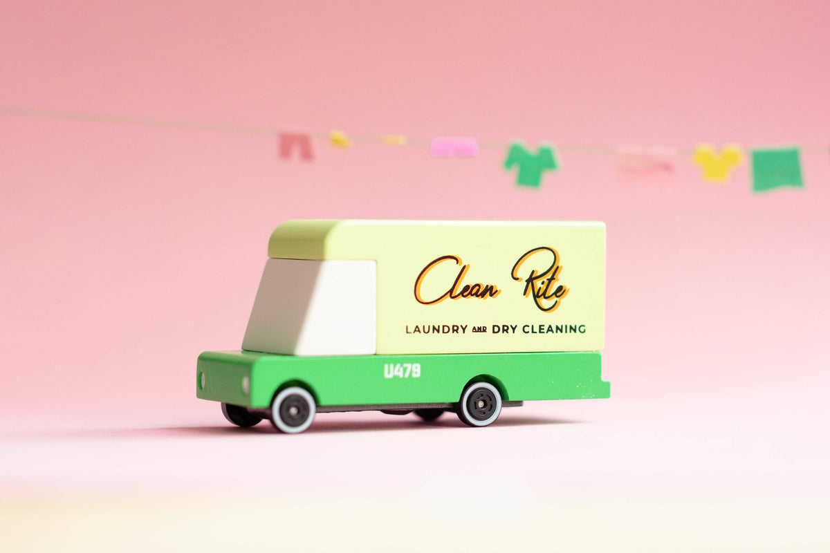 Candylab Toys laundry service van