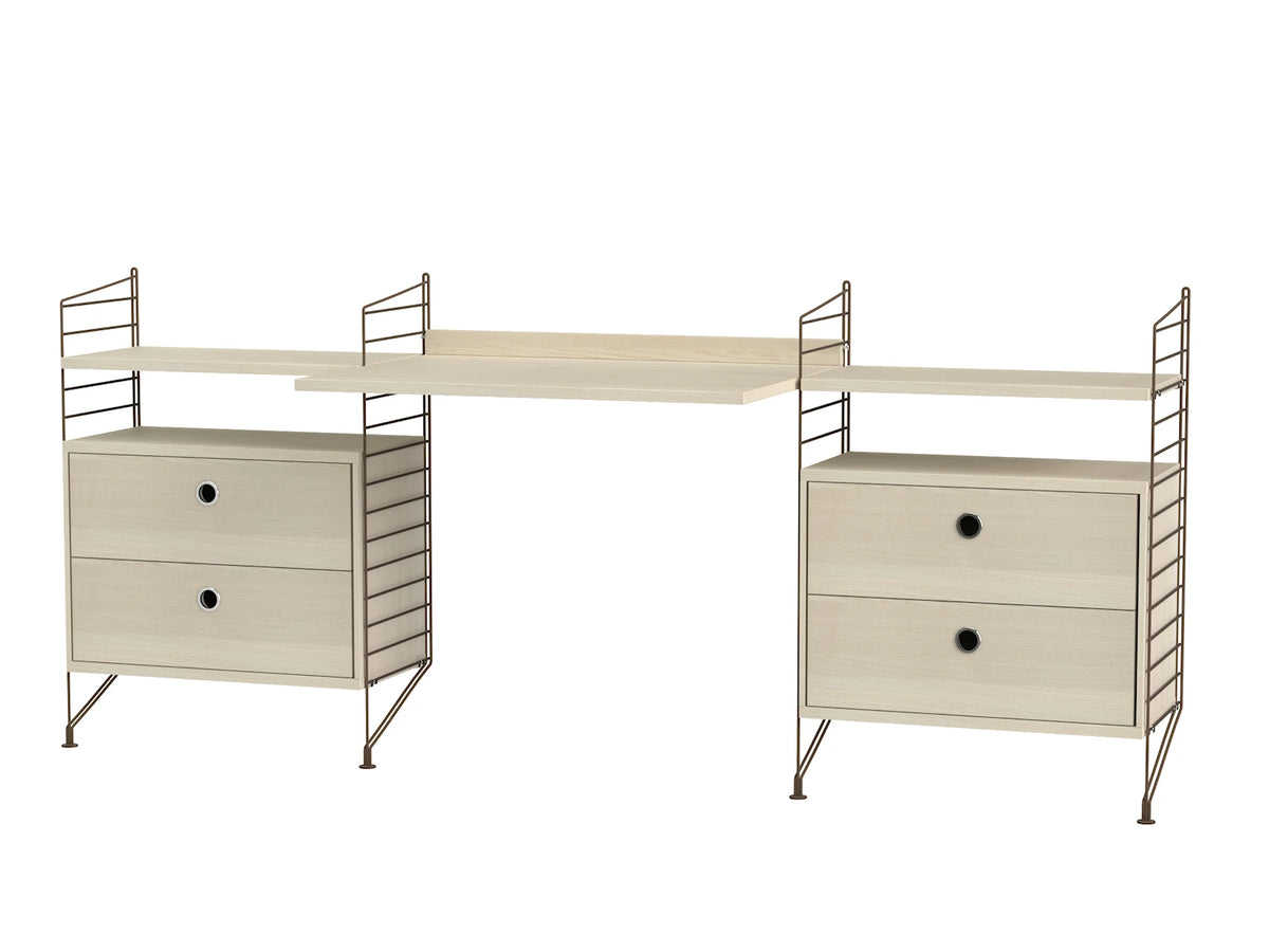 String Furniture Workstation C Brown / Ash