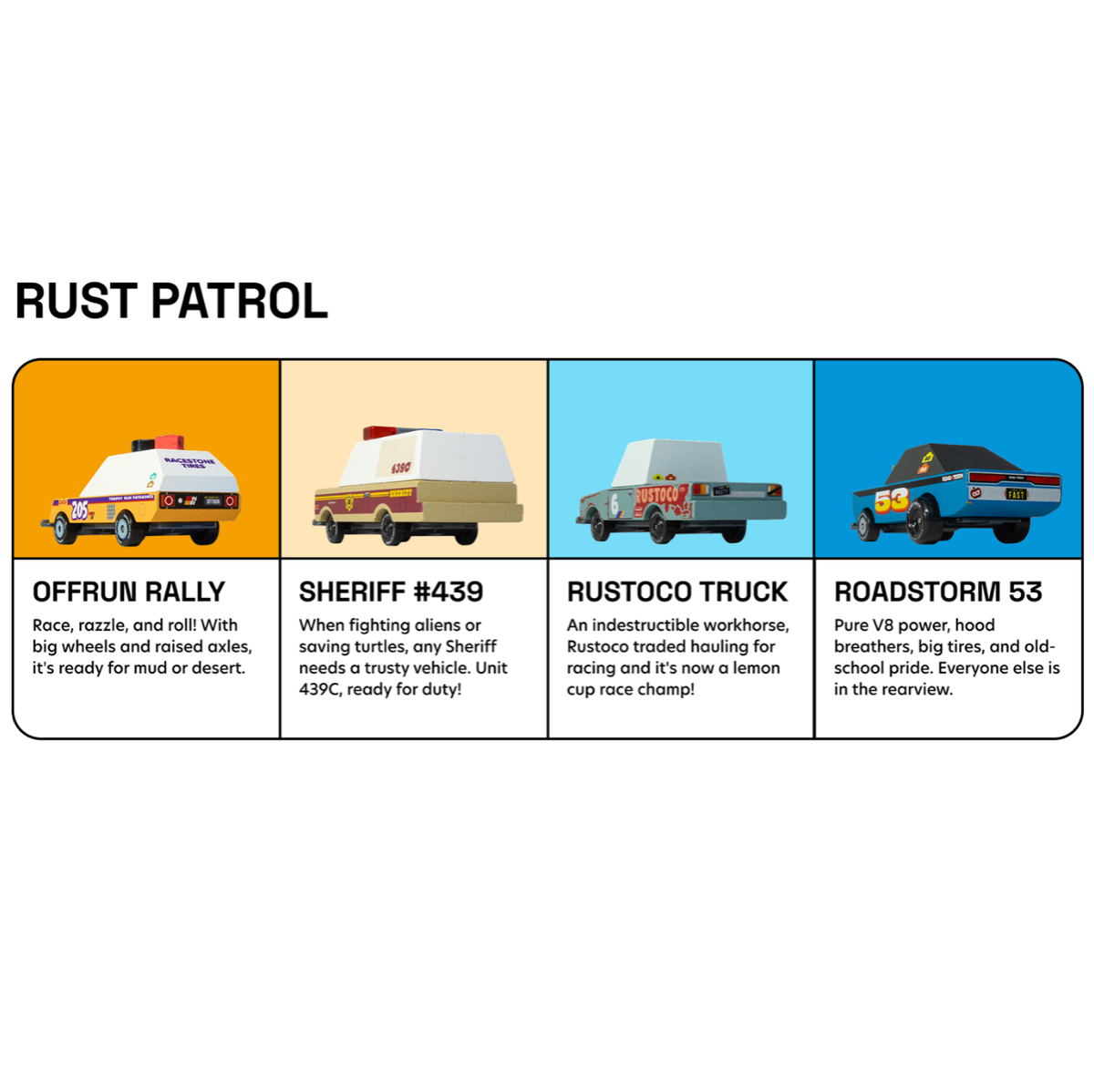 Candylab Toys Rust Patrol TOONS™ 4-pack