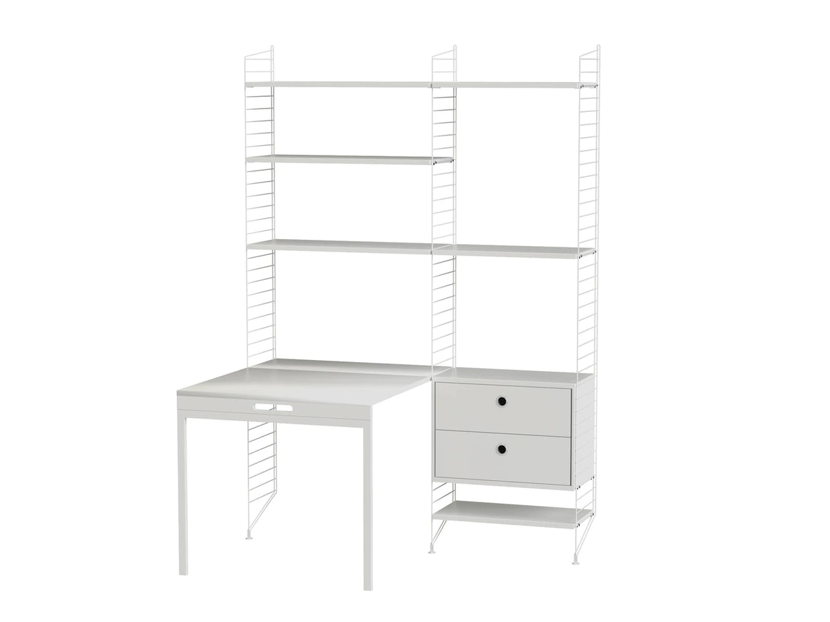 String Furniture Arbeitsplatz E Beige / Esche