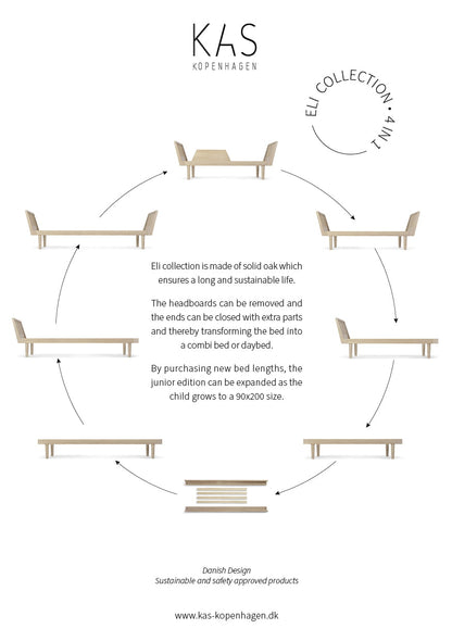 Kas Kopenhagen Eli Bett 90x200cm