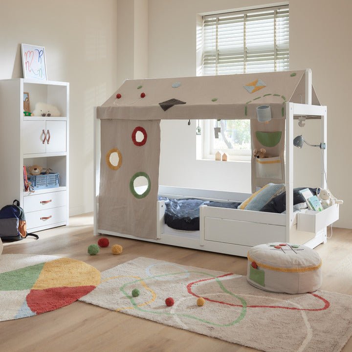 Lifetime Kidsrooms 4-in-1 Kinderbett für Stoffdach Weiss