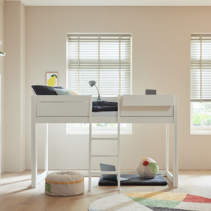 Lifetime Kidsrooms Lit d'enfant 4 en 1 pour toit en toile Blanc