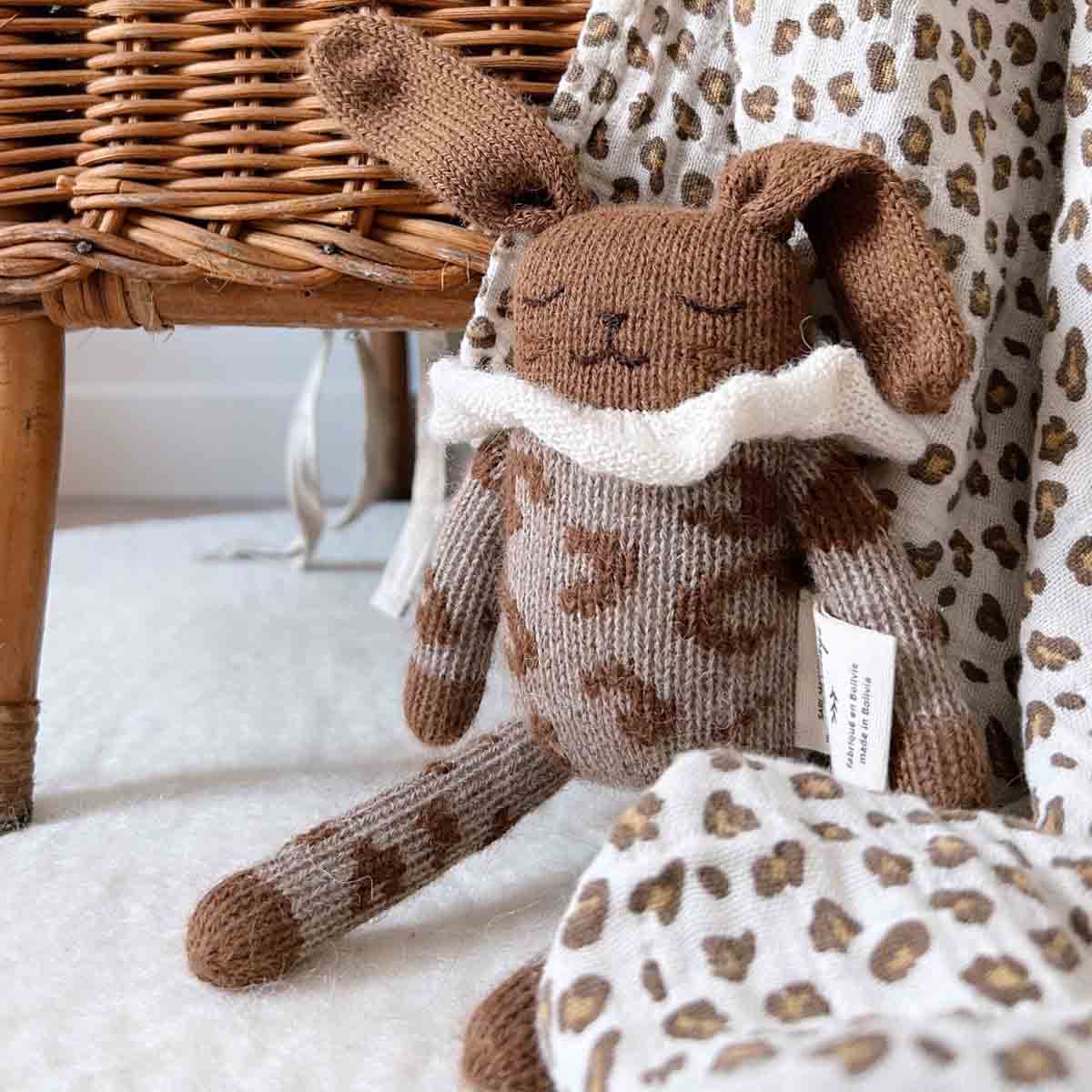 Rose in April Bianca Mini Nuschi Leopard Beige