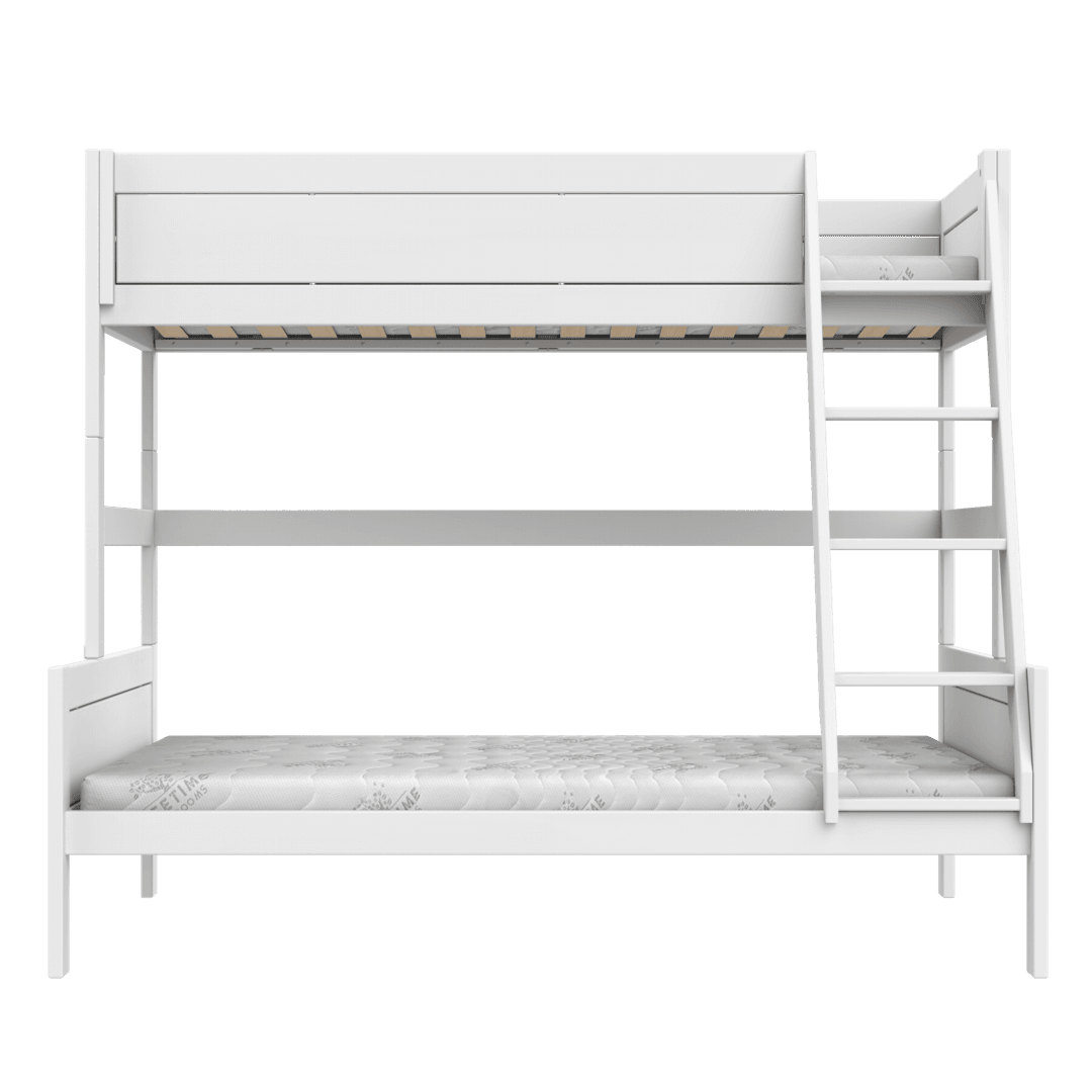 Family Etagenbett mit Leiter Weiss