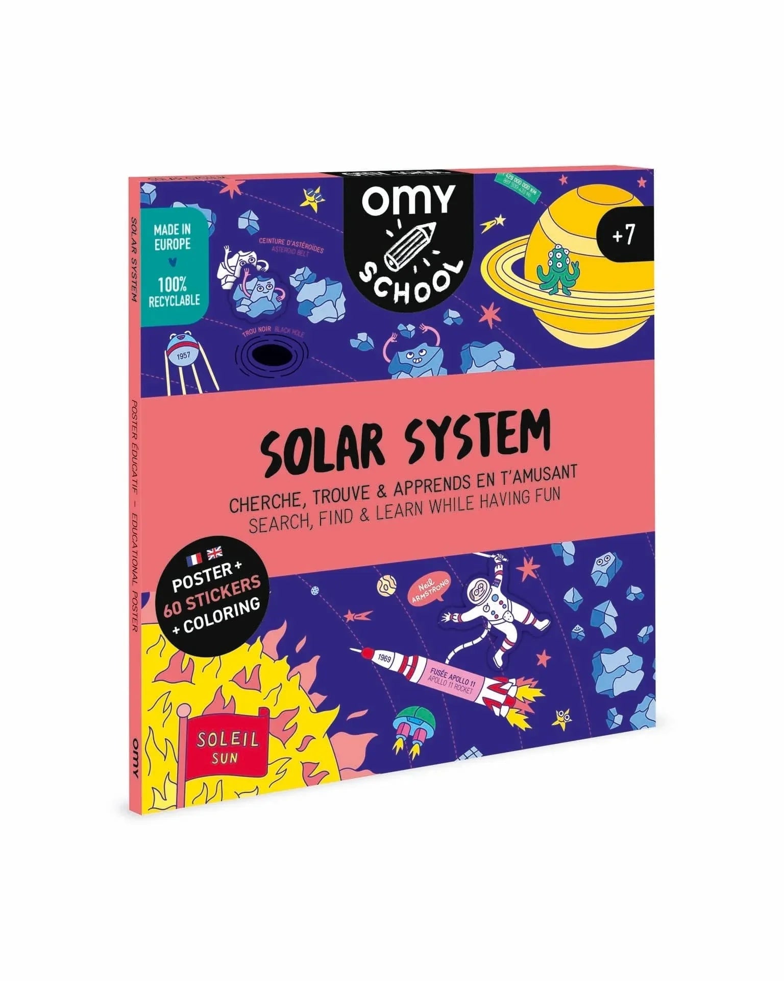 OMY poster solar system with 60 stickers