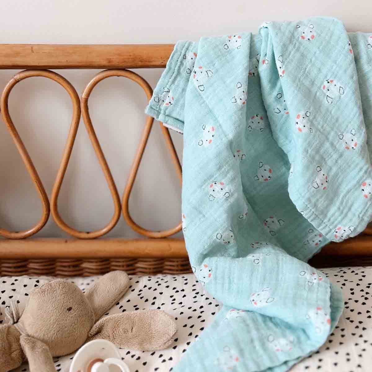 Rose in April Bianca Mini Nuschi Bear Blue