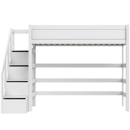 Hochbett mit Treppe 177cm