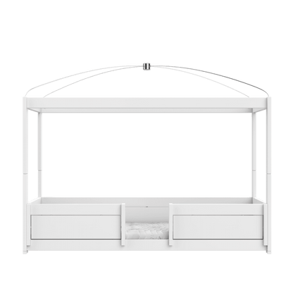 4-in-1 Himmelbett Weiss