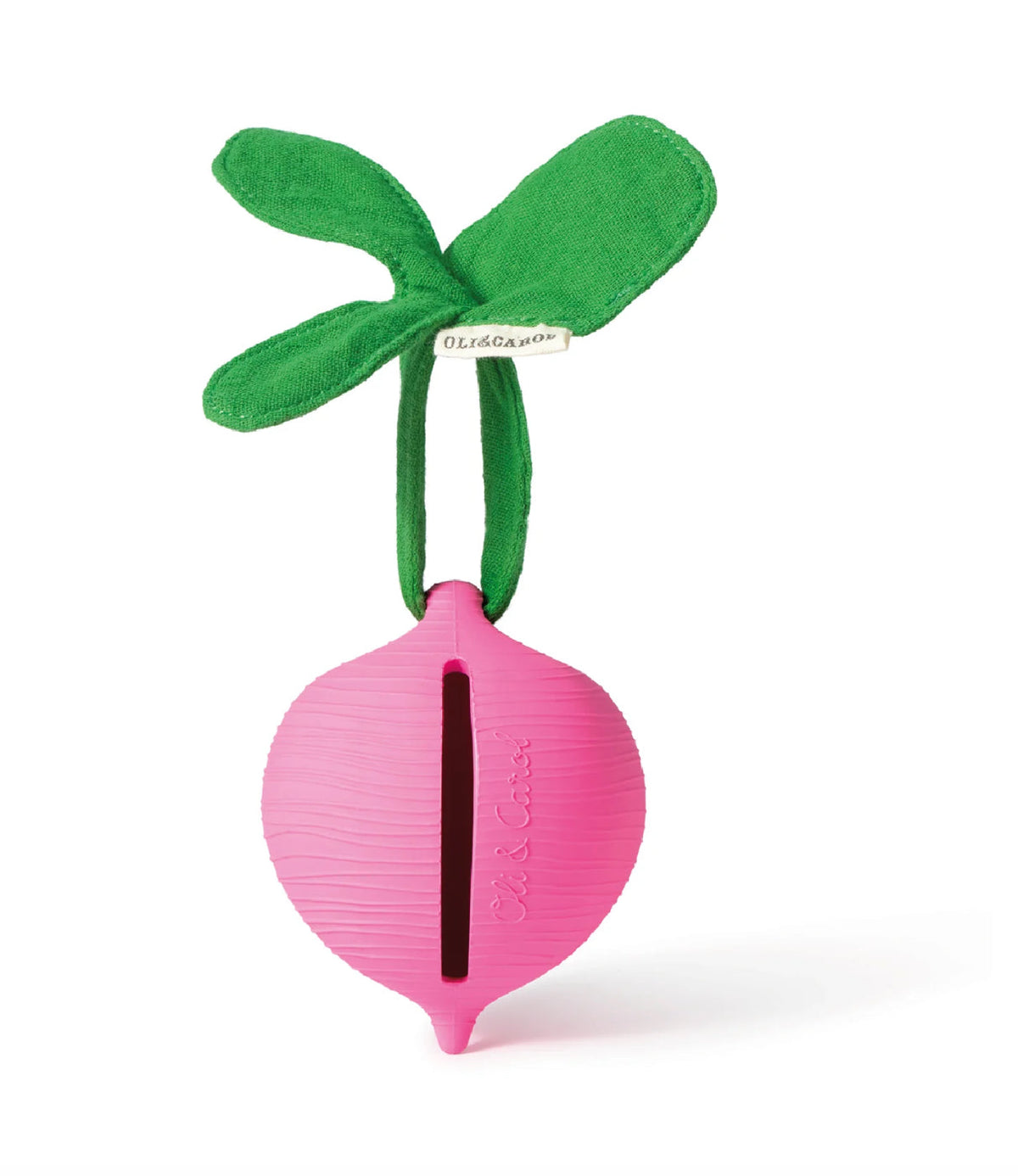 Oli & Carol Ramona the radish pacifier holder