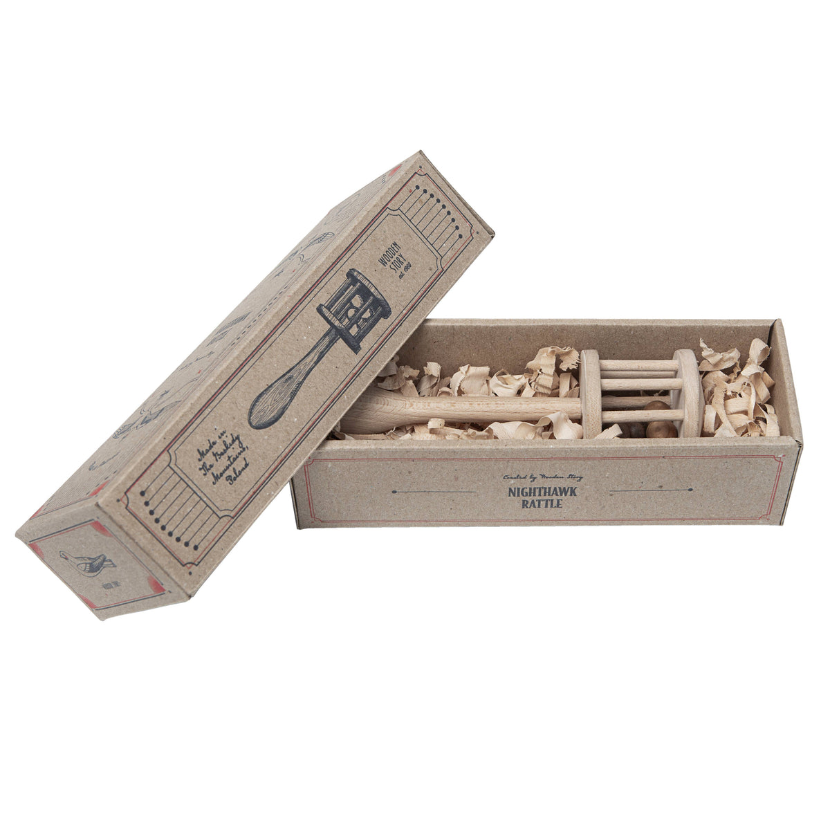 Storia di legno Sonaglio di legno Nighthawk