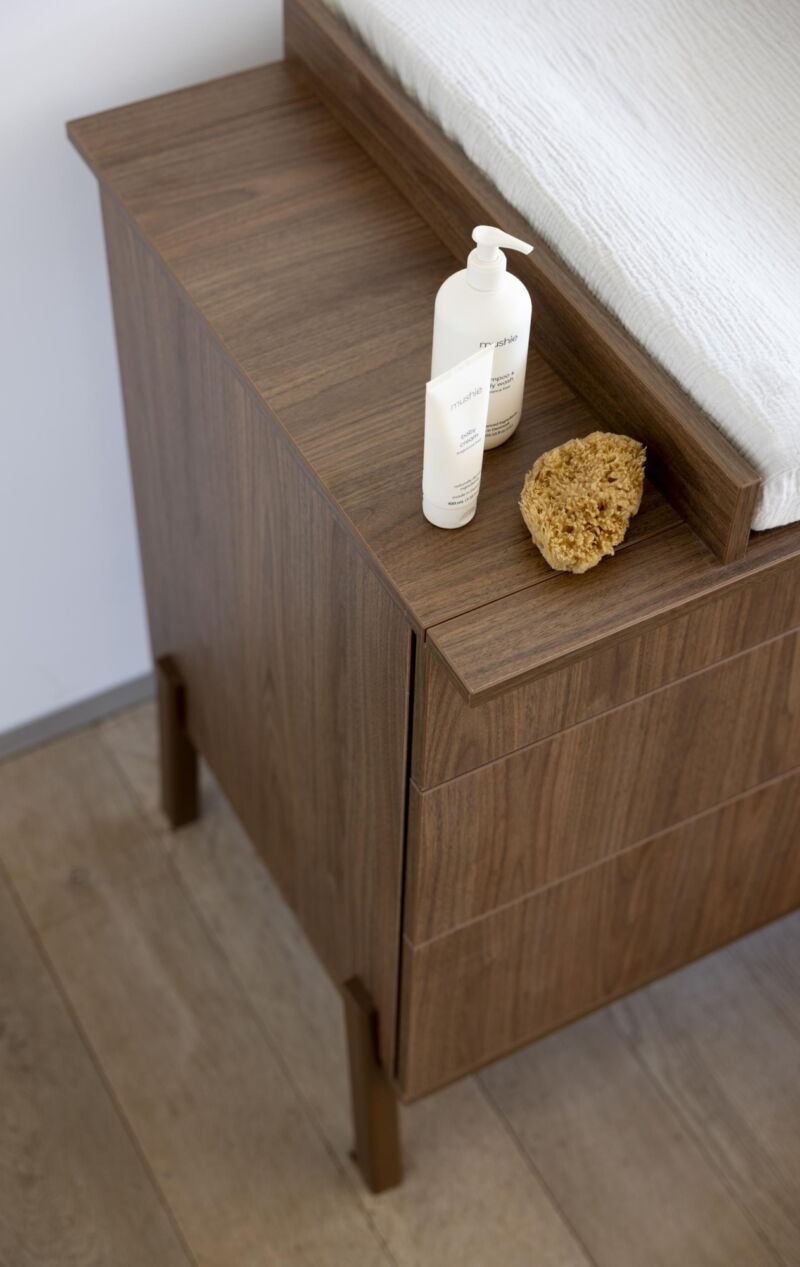 Quax Ashi Matelas à langer pour commode Chestnut