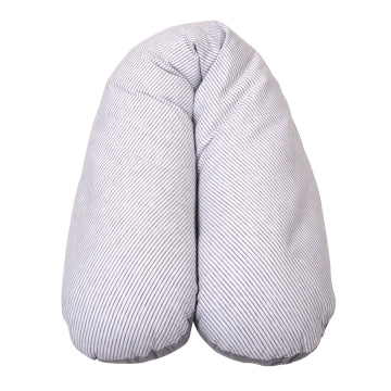 Quax Coussin d'allaitement XL - Jersey Stripe White