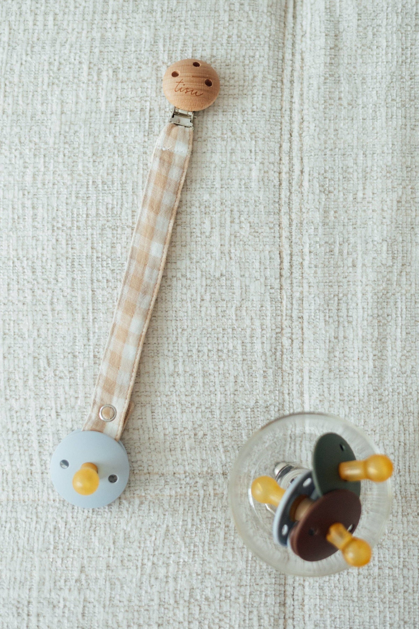 TISU Schnullerkette Beige